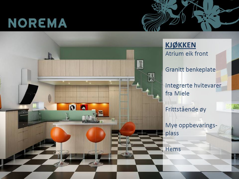 Velkommen til deres drømmehjem…. kjære kunde. kjÃkken atrium eik ...