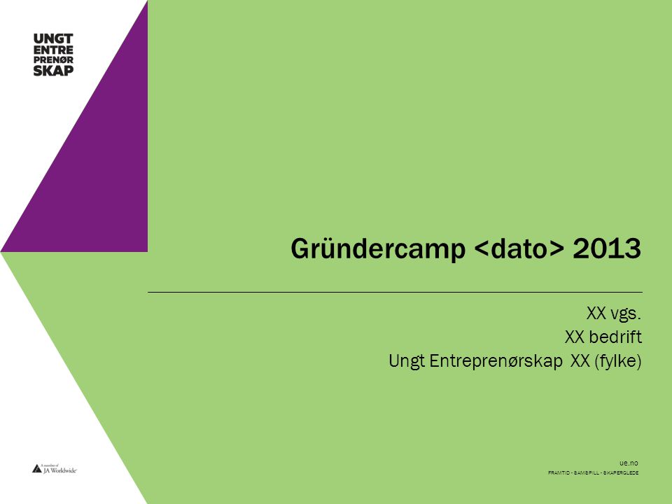 ue.no Gründercamp 2013 XX vgs.