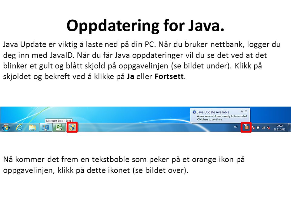 Oppdatering for Java. Java Update er viktig å laste ned på din PC.