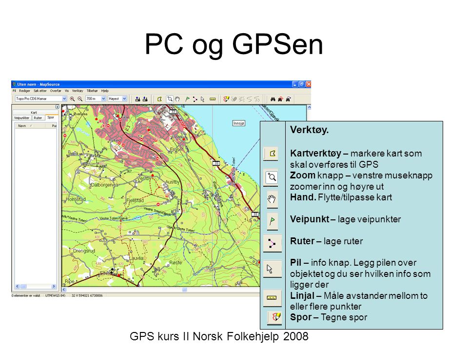 PC og GPSen Verktøy.