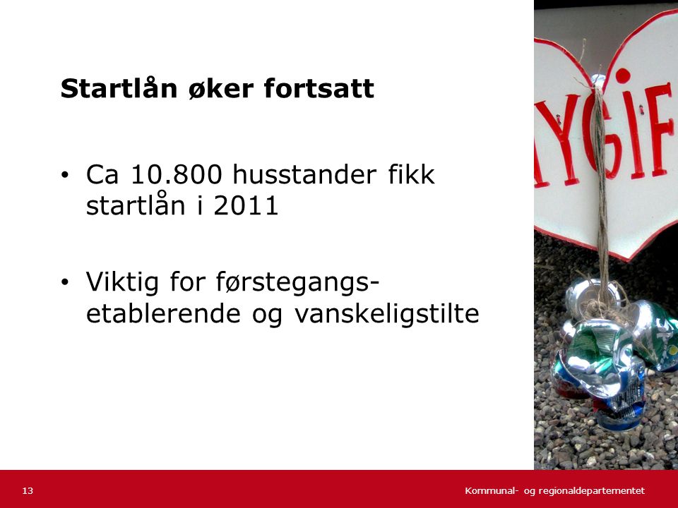 Kommunal- og regionaldepartementet Norsk mal: Tekst med kulepunkter - 1 vertikalt bilde Tips bilde: For best oppløsning anbefales jpg og png- format.