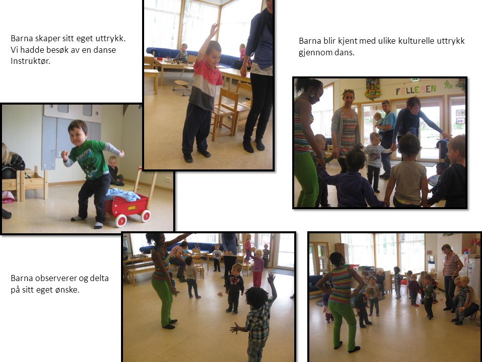 Barna blir kjent med ulike kulturelle uttrykk gjennom dans.