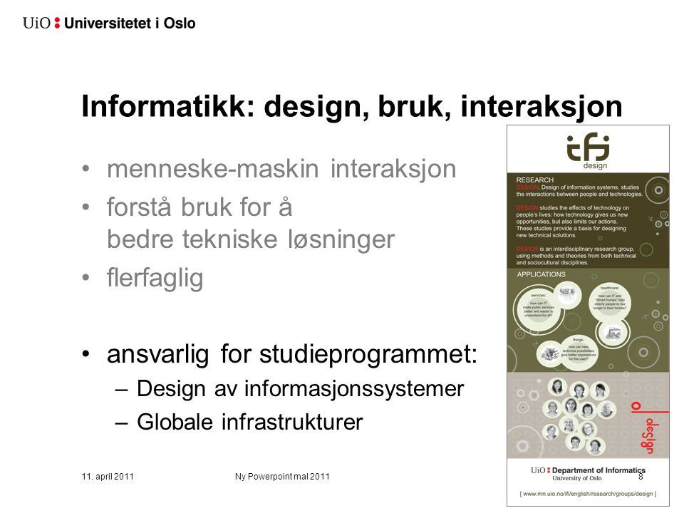 Informatikk design bruk interaksjon (bachelor)