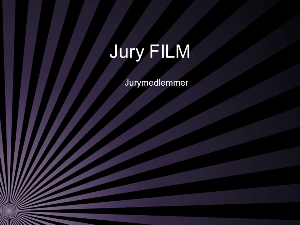 Jury FILM Jurymedlemmer