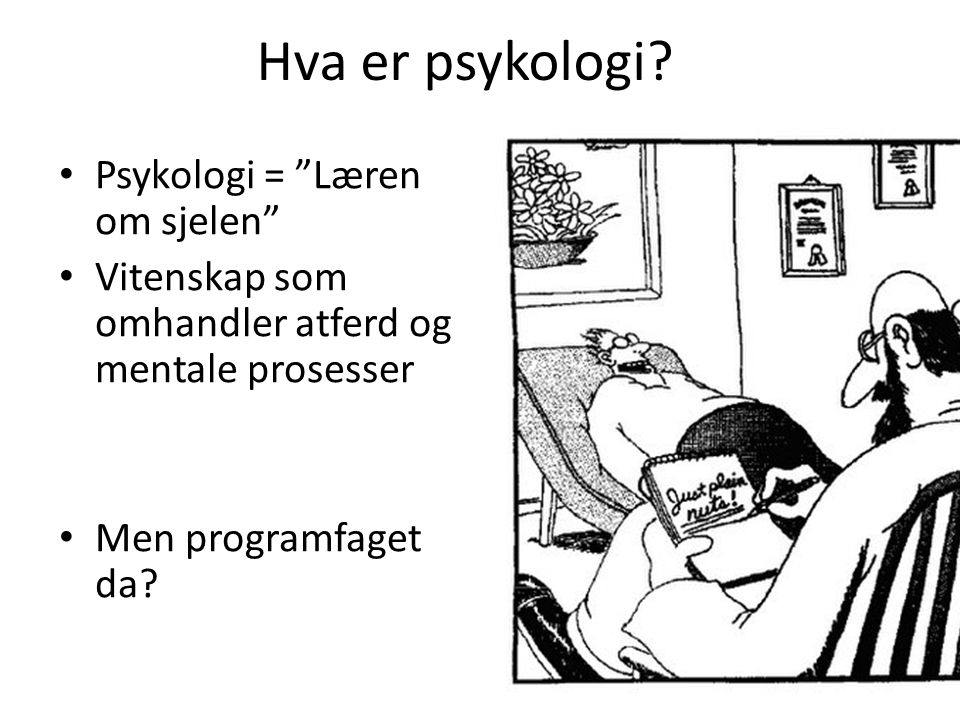 Hva er psykologi.