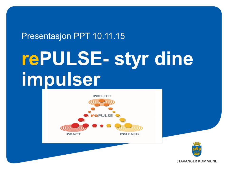 rePULSE- styr dine impulser Presentasjon PPT