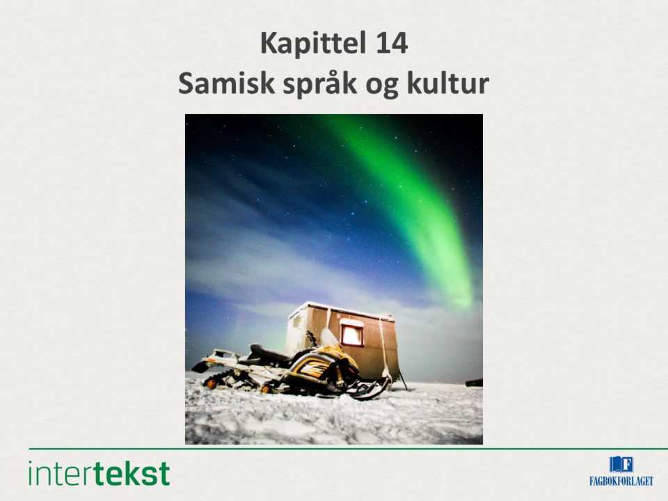 Kapittel 14 Samisk språk og kultur