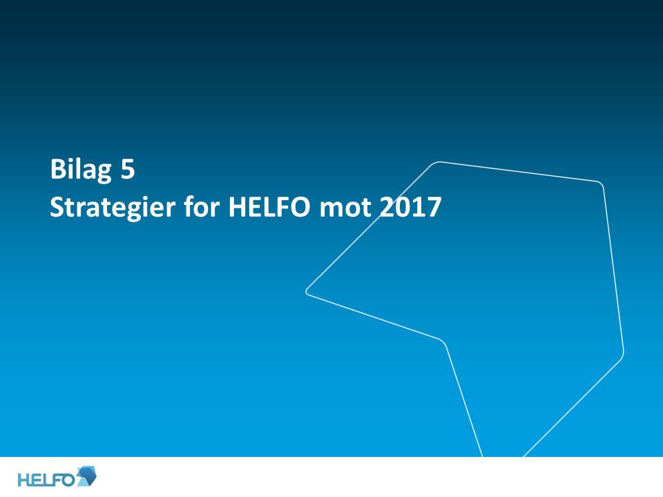 Bilag 5 Strategier for HELFO mot 2017