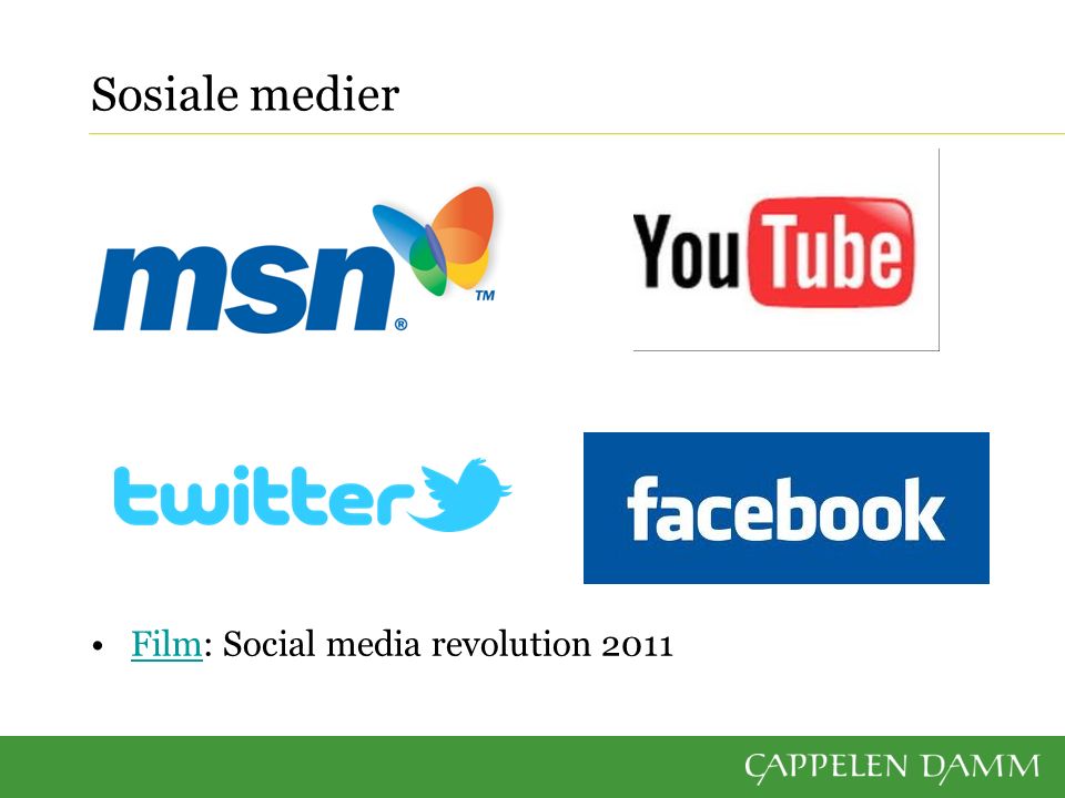 Sosiale medier Film: Social media revolution 2011Film