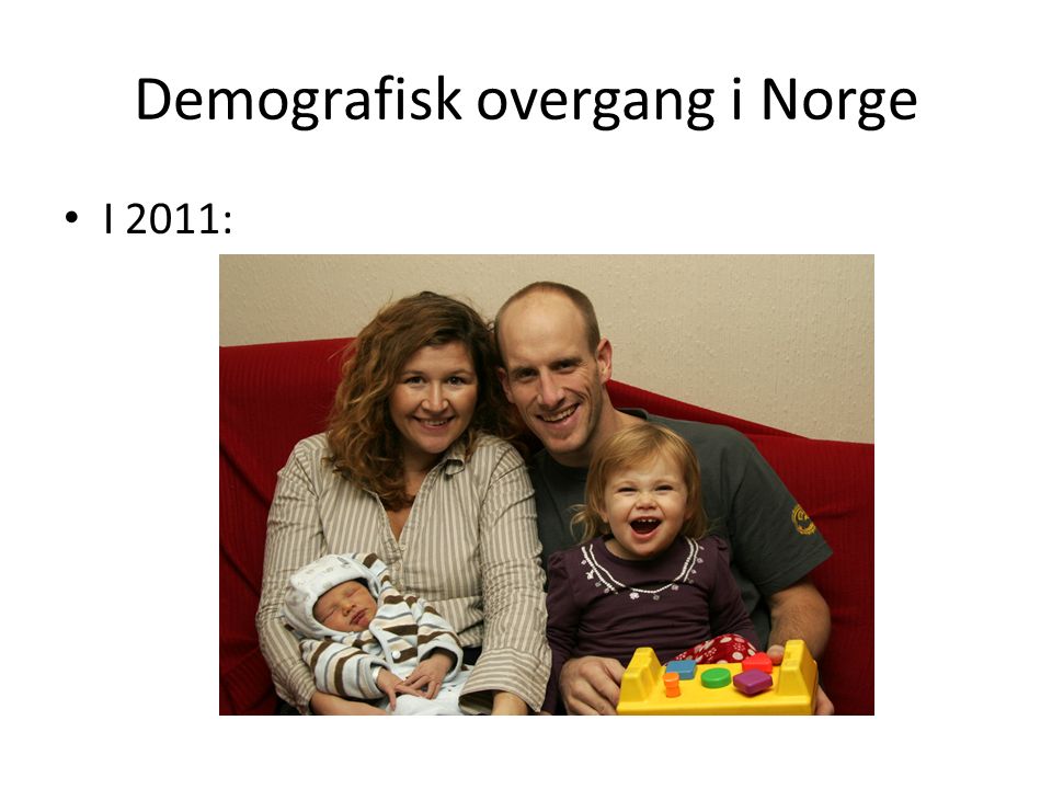 Demografisk overgang i Norge I 2011: