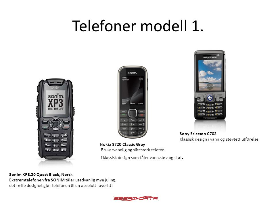 Telefoner modell 1.