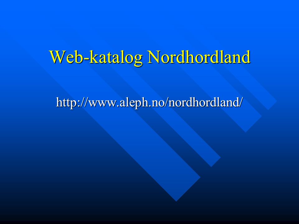 Web-katalog Nordhordland