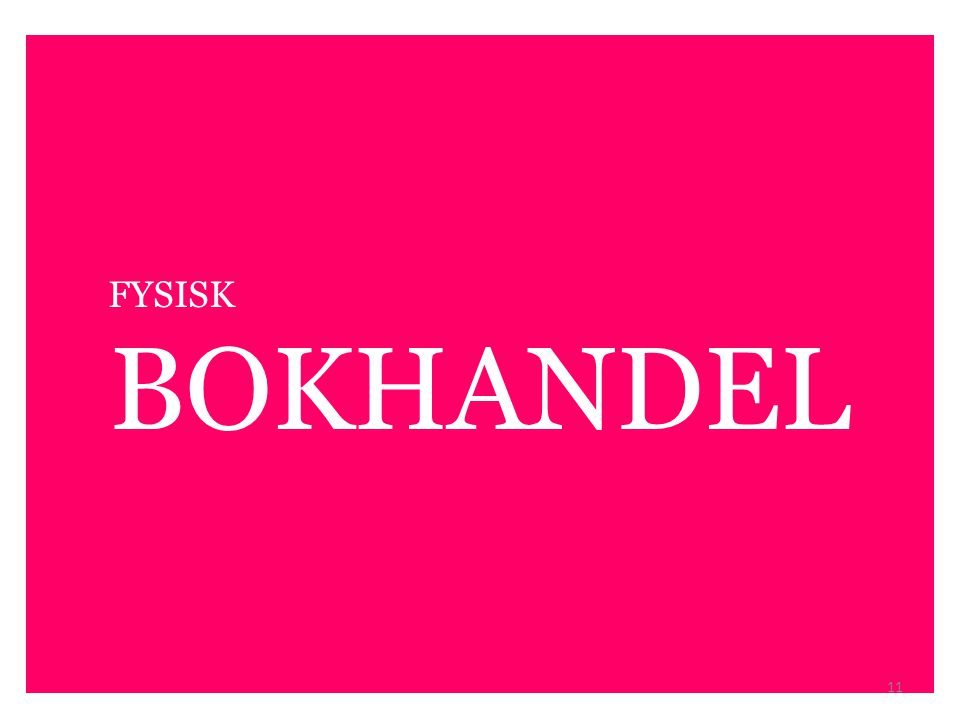 FYSISK BOKHANDEL 11