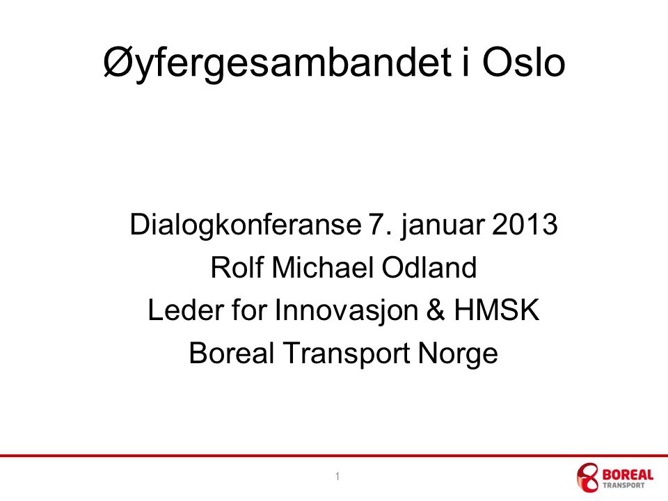 Øyfergesambandet i Oslo Dialogkonferanse 7.