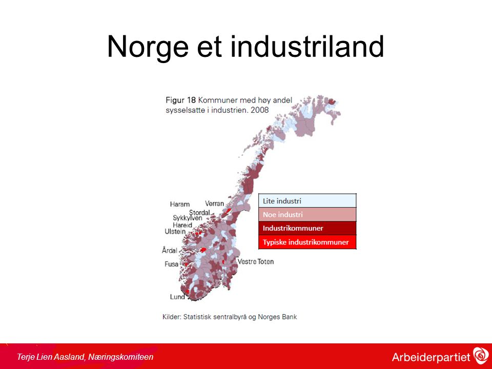 Norge et industriland Terje Lien Aasland, Næringskomiteen