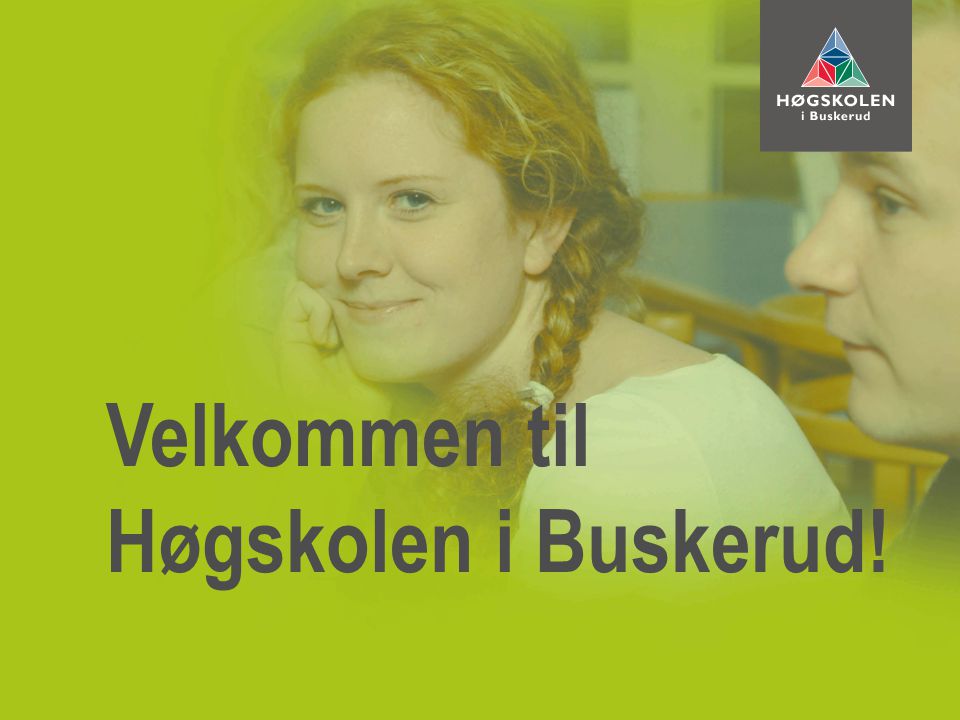 Velkommen til Høgskolen i Buskerud!