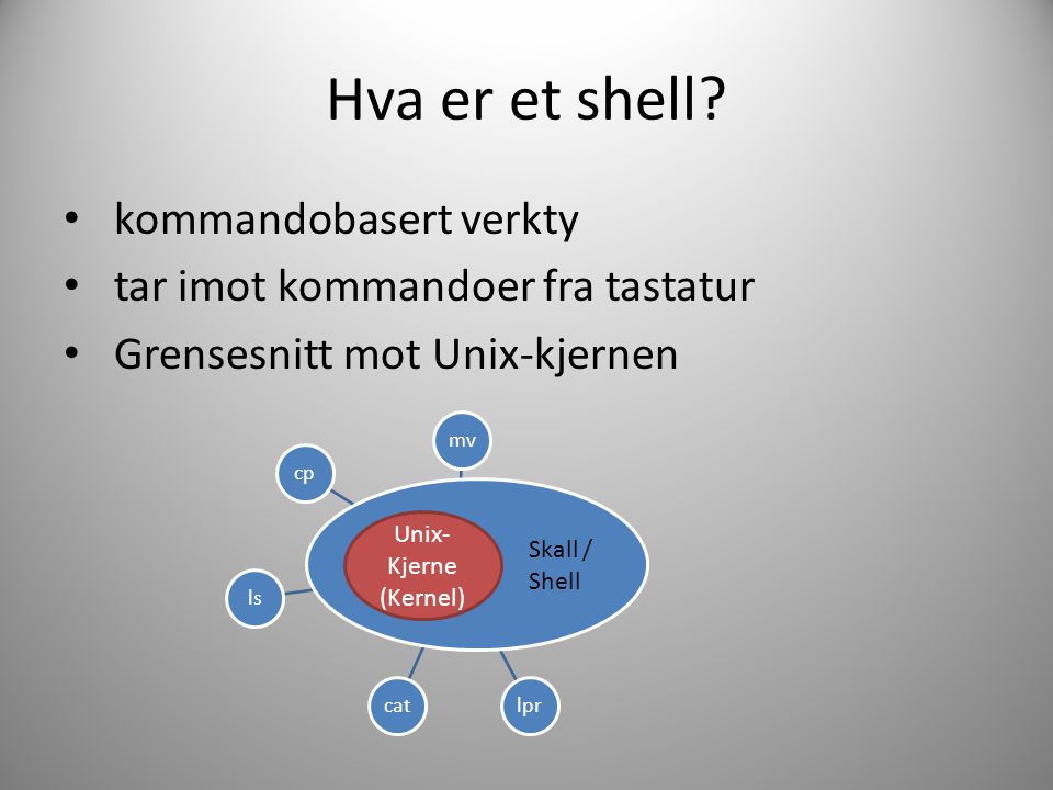 Hva er et shell.