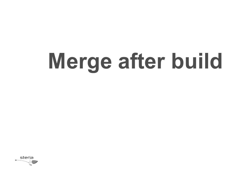 Merge after build