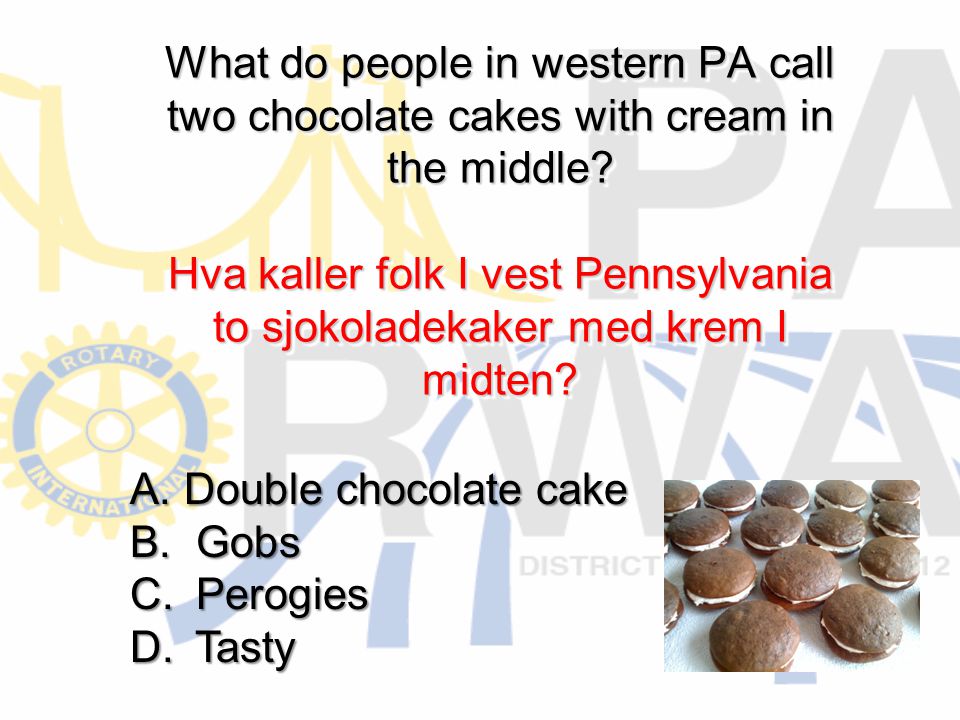 What do people in western PA call two chocolate cakes with cream in the middle.