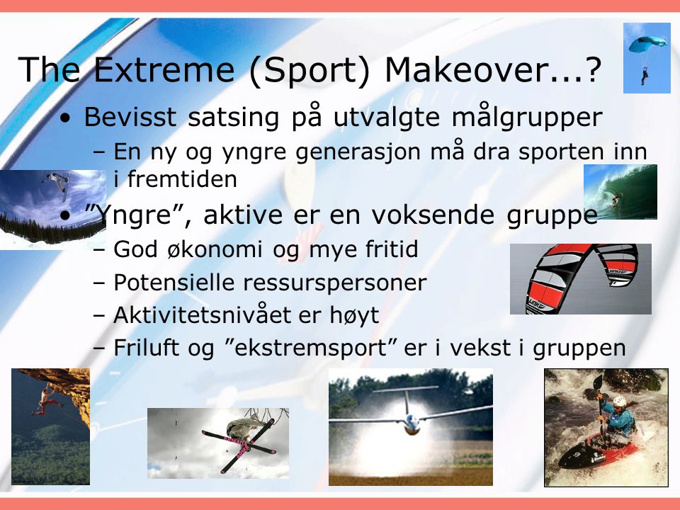 The Extreme (Sport) Makeover....