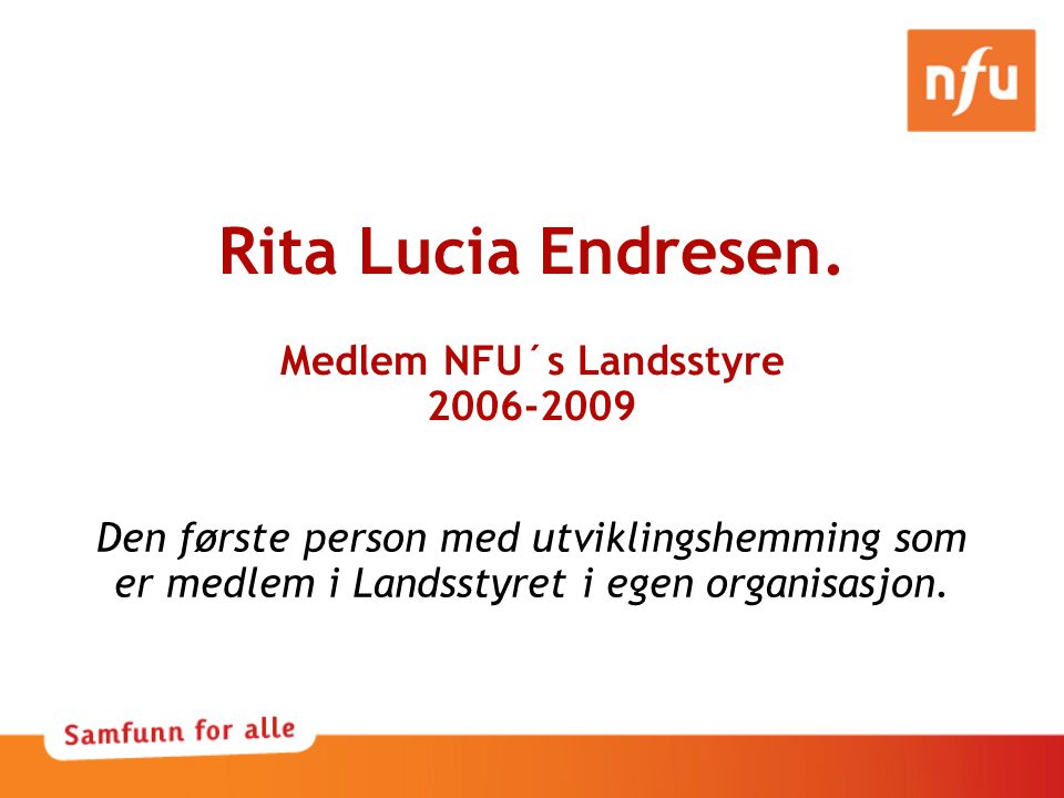 Rita Lucia Endresen.