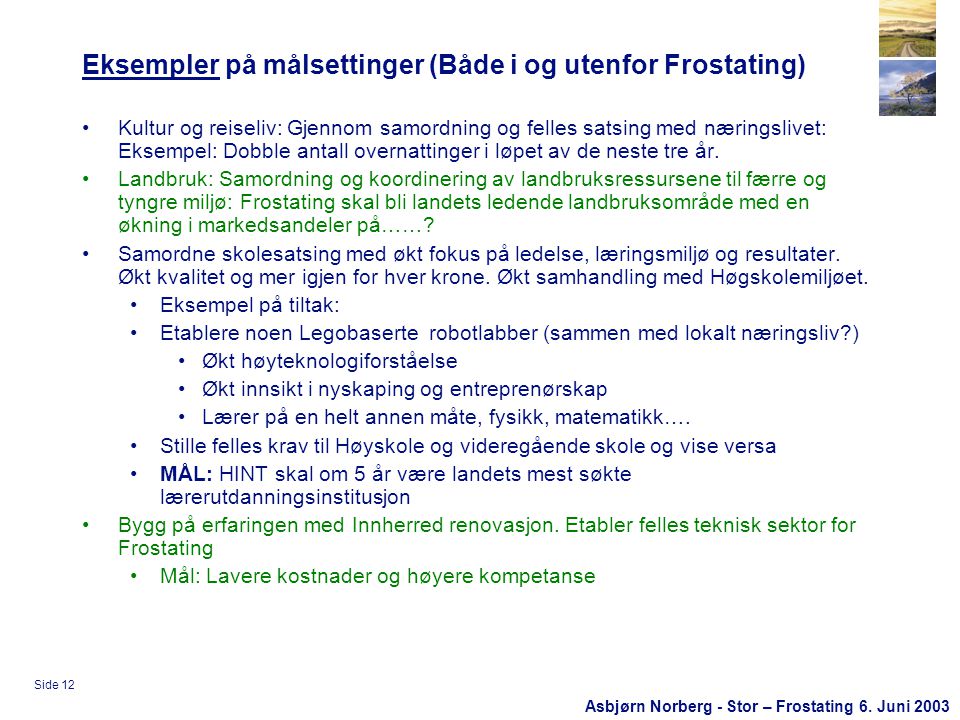 Asbjørn Norberg - Stor – Frostating 6.