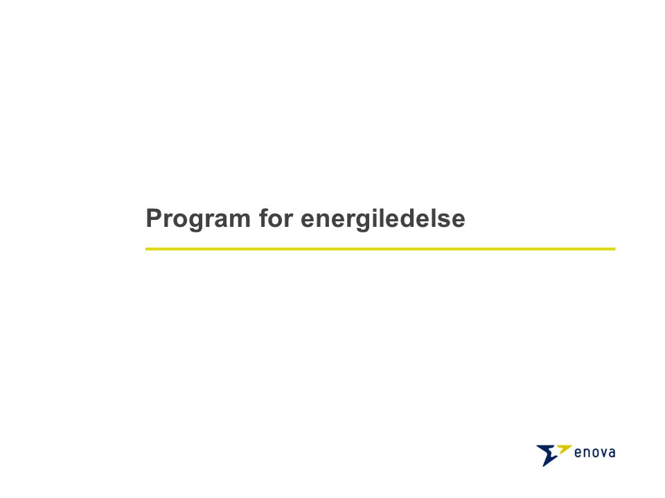 Program for energiledelse
