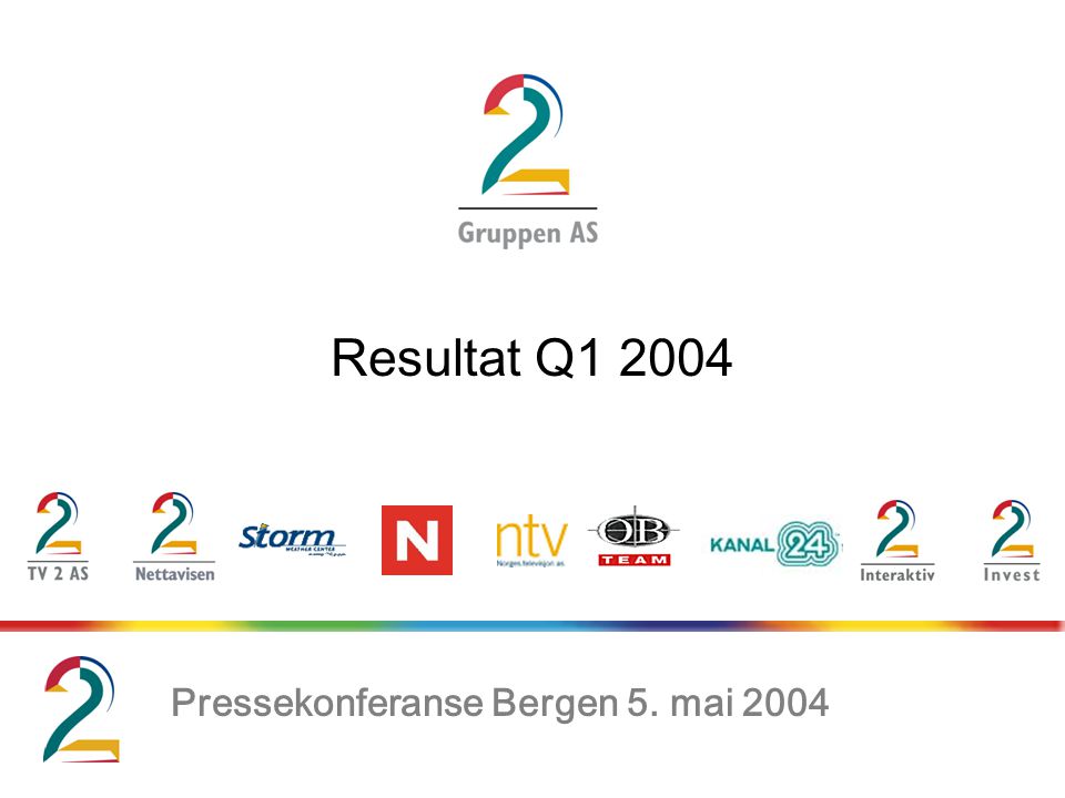 Resultat Q Pressekonferanse Bergen 5. mai 2004