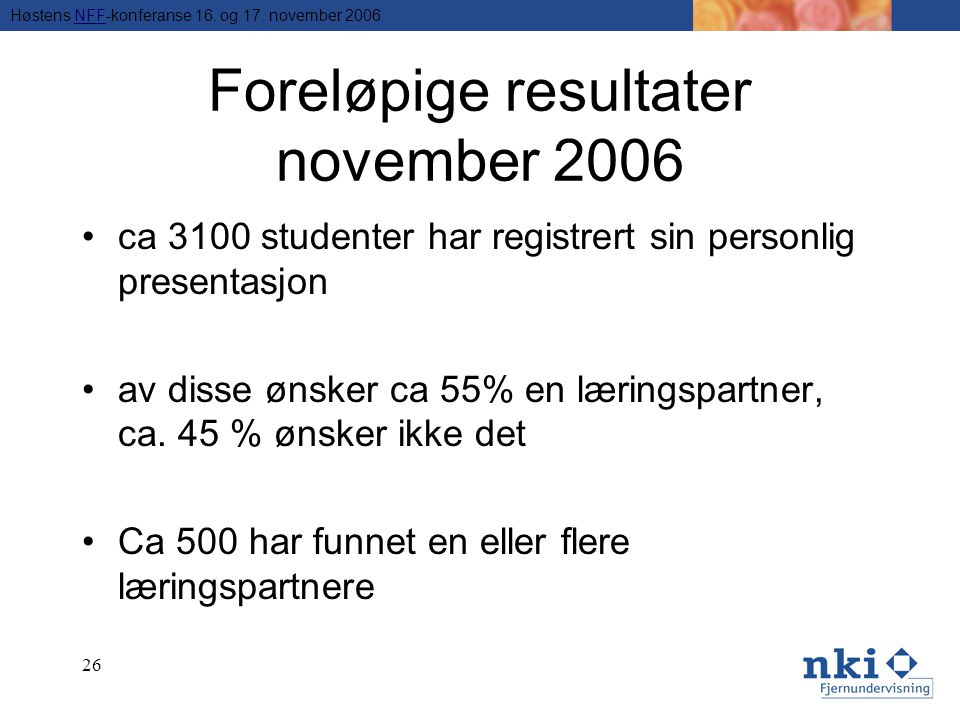 Høstens NFF-konferanse 16. og 17.
