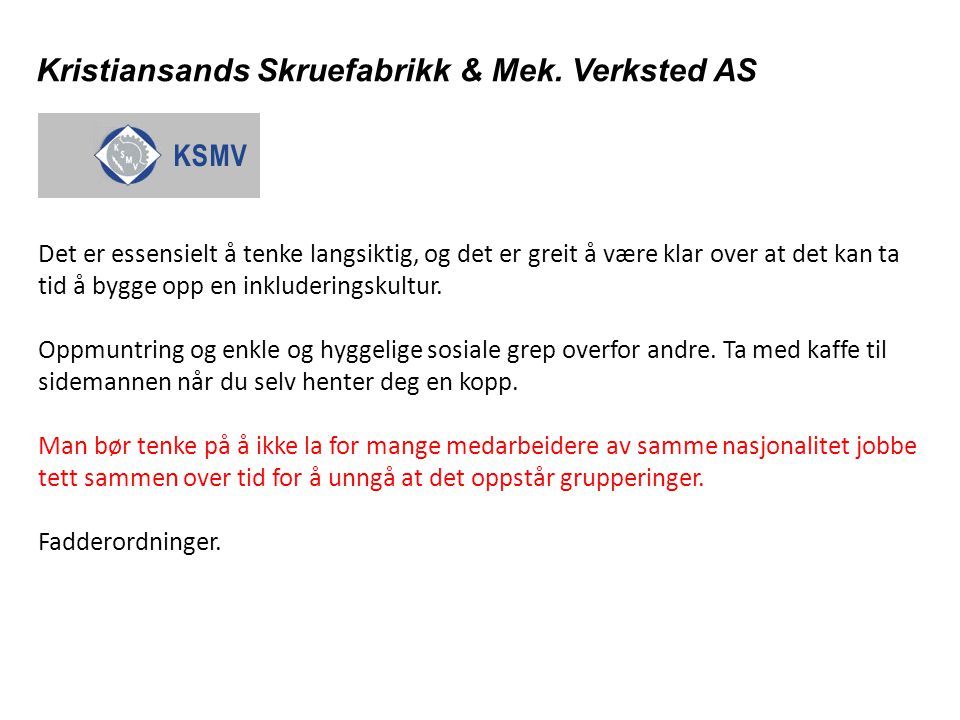 Kristiansands Skruefabrikk & Mek.
