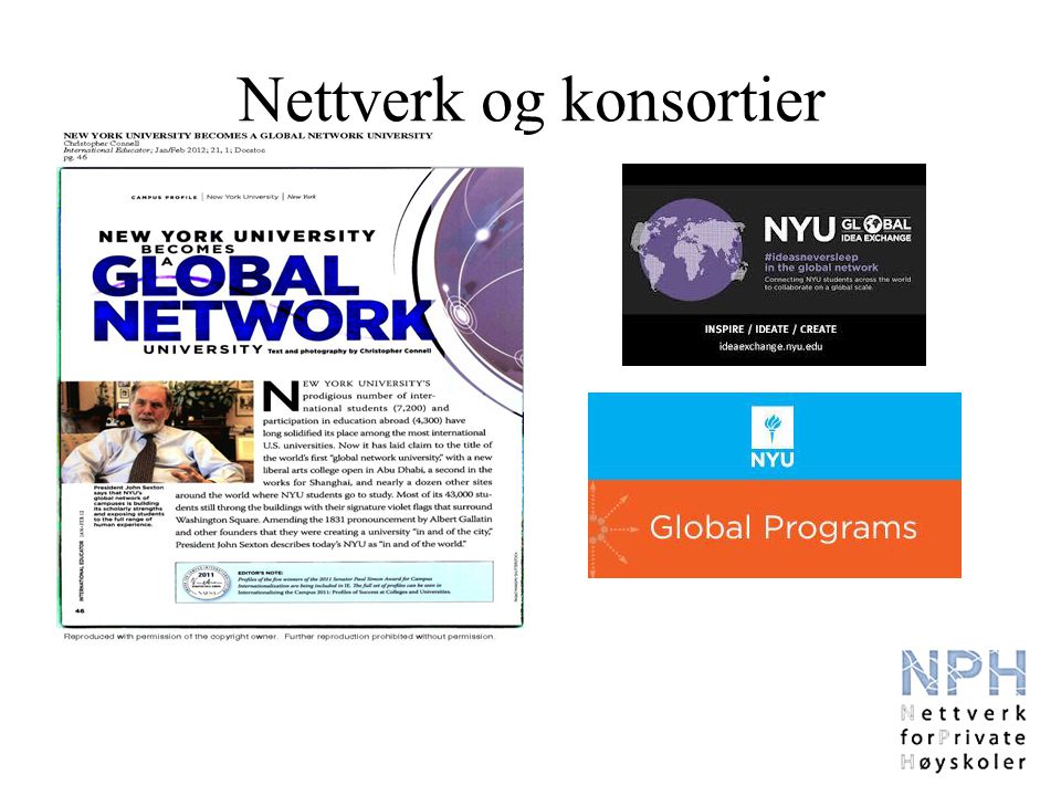 Nettverk og konsortier