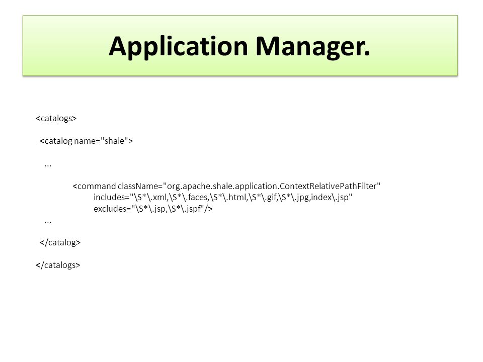 Application Manager....