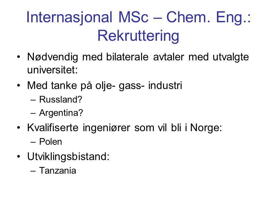 Internasjonal MSc – Chem.