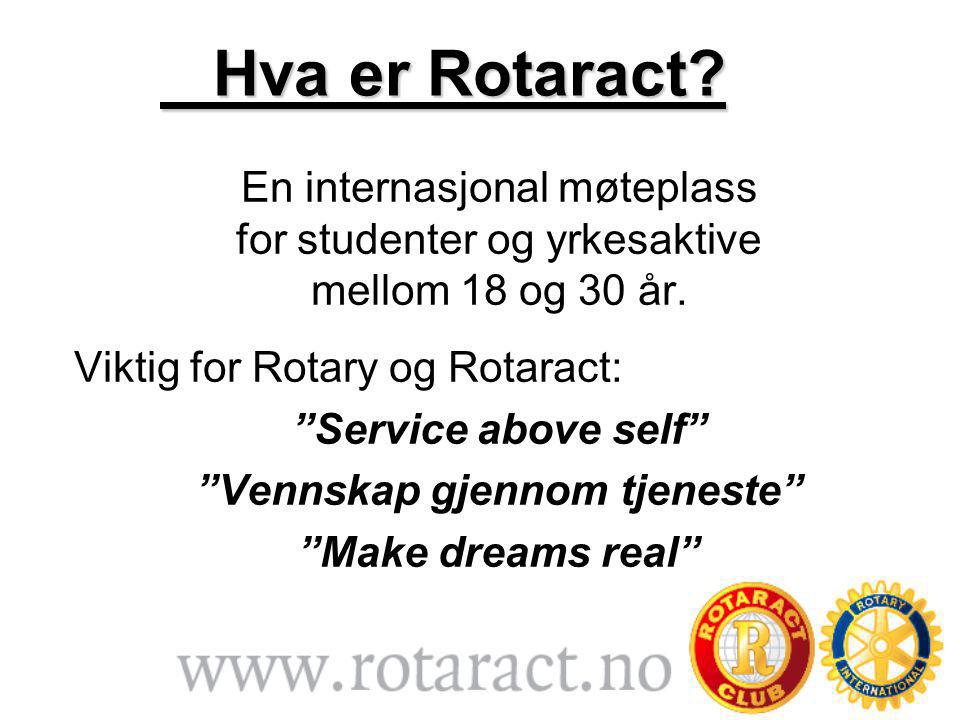 Hva er Rotaract. Hva er Rotaract.