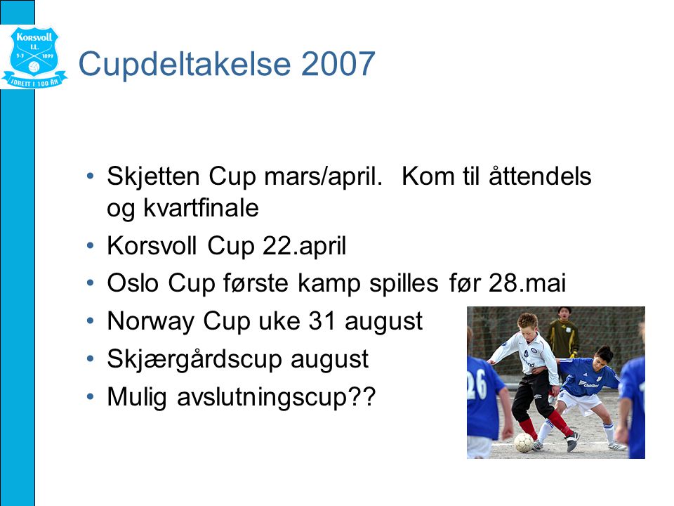 Cupdeltakelse 2007 Skjetten Cup mars/april.
