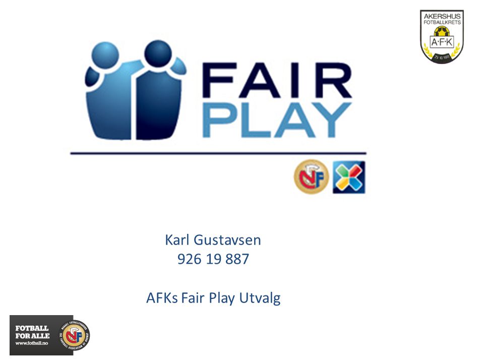 Karl Gustavsen AFKs Fair Play Utvalg
