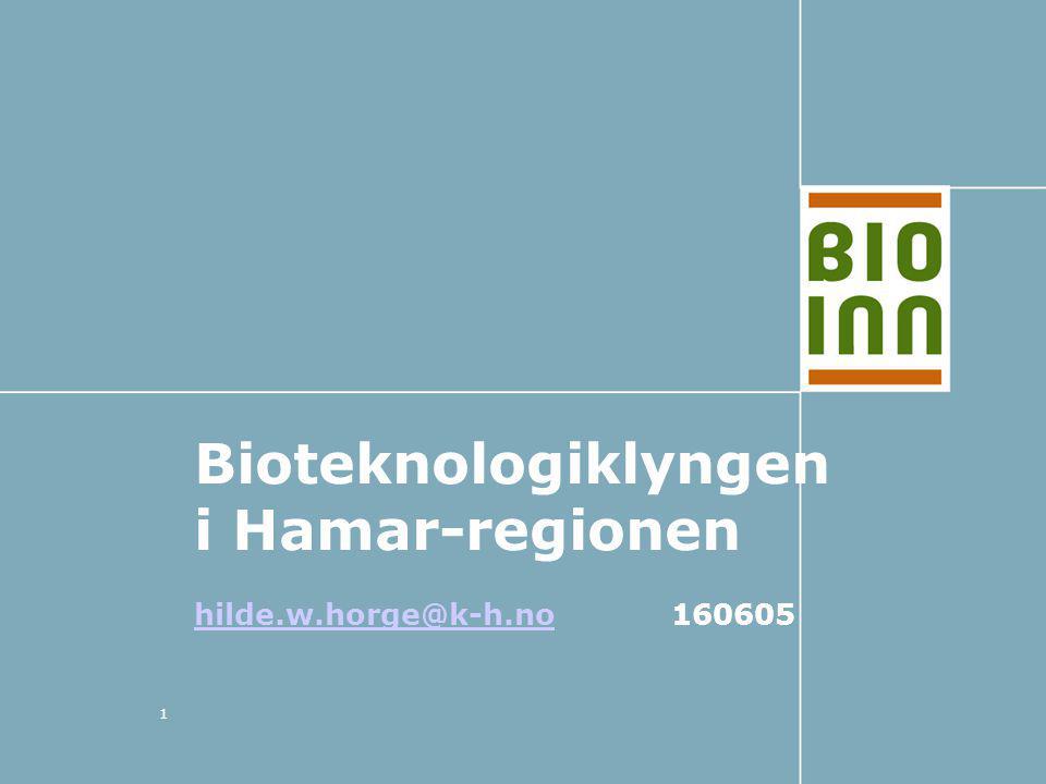1 Bioteknologiklyngen i Hamar-regionen