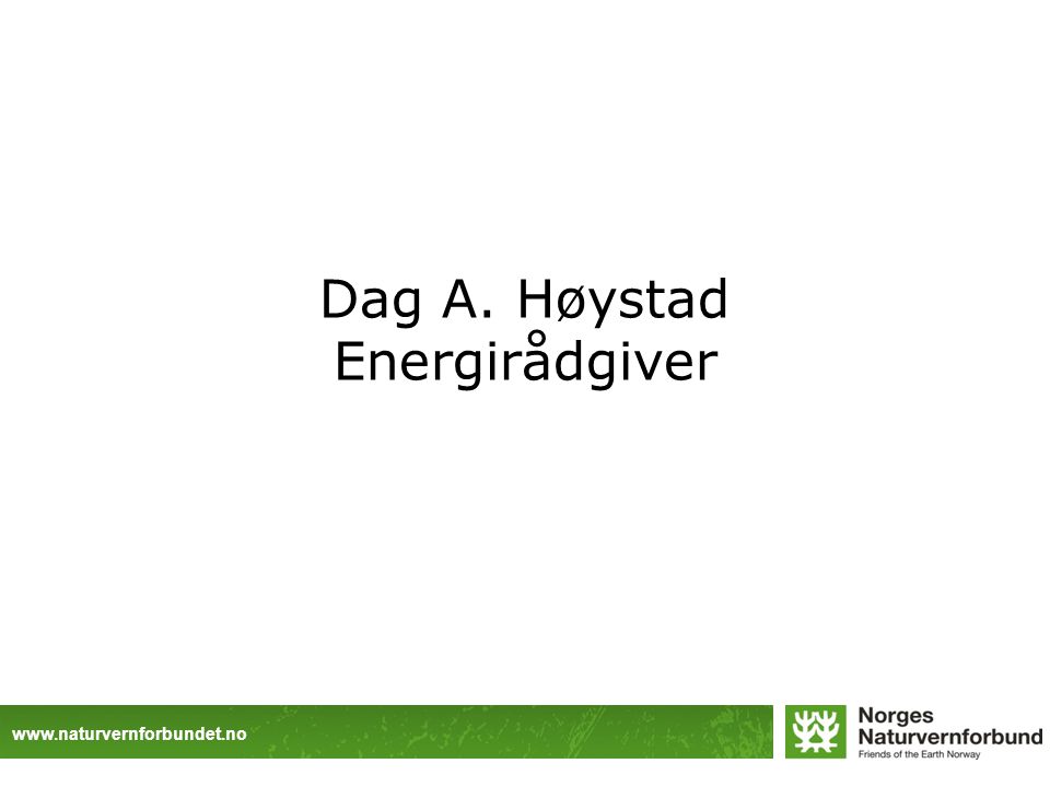 Dag A. Høystad Energirådgiver