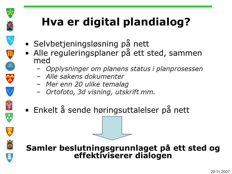 Hva er digital plandialog.